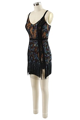 Gorgeous Black Velvet and Lace Costume