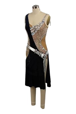 Beautiful Black/Skintone Latin Dress