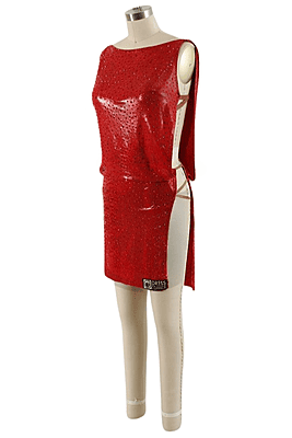 Head turning Red Latin/Rhythm Dress