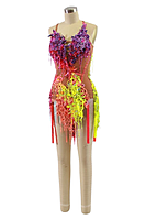 Stunning Multicolored Lace Rhythm Dress
