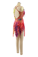 Stunning Multicolored Lace Rhythm Dress