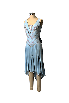 Icy Blue Latin Costume