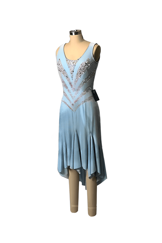 Icy Blue Latin Costume Icy Blue Latin Costume