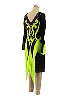 Captivating Black Rhythm Dress w/ Radiant Yellow Accents Captivating Black Rhythm Dress w/ Radiant Yellow Accents