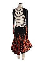 Bold Flame Print Dress Bold Flame Print Dress