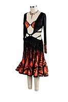 Bold Flame Print Dress Bold Flame Print Dress