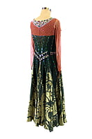 Elegant Green Smooth Dress