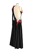 Amazing Gown with Red Flower Accents
