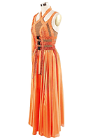Gorgeous Orange Smooth Dress