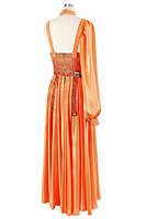 Gorgeous Orange Smooth Dress