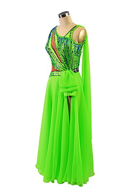 Captivating Emerald Green Smooth Dress