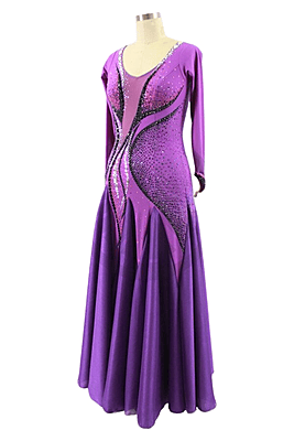 Gorgeous Purple Smooth Dress