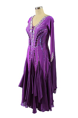 Stunning Purple Smooth Dress