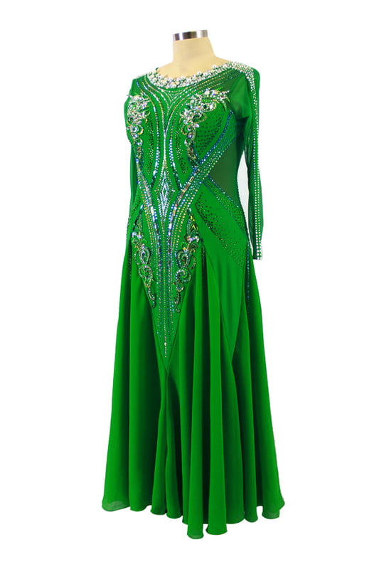 Elegant Green Smooth Dress Elegant Green Smooth Dress