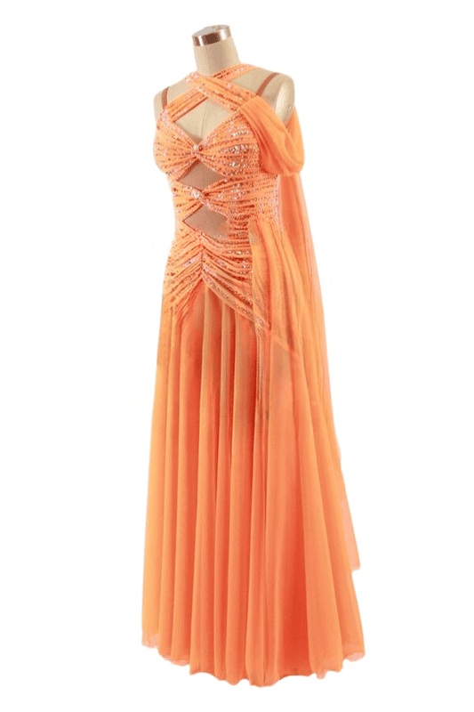 Vibrant Orange Smooth Dress Vibrant Orange Smooth Dress