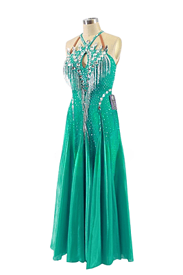 Captivating Green Smooth Dress