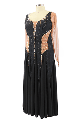 Stunning Black Smooth Dress