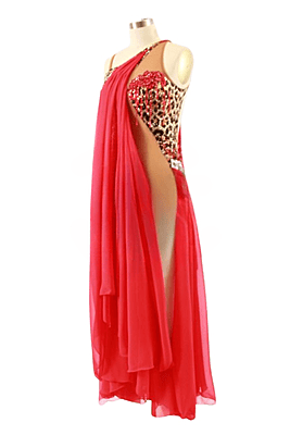 Vibrant Red Smooth Dress