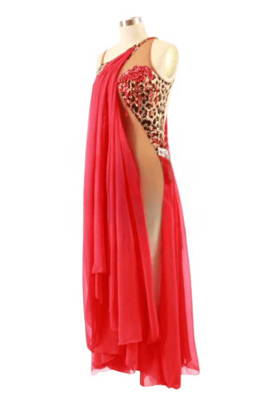 Vibrant Red Smooth Dress Vibrant Red Smooth Dress