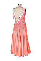 Elegant Coral Smooth Gown Elegant Coral Smooth Gown