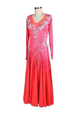 Gorgeous Coral Smooth Gown
