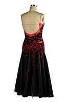Stunning Red & Black Lace Gown Stunning Red & Black Lace Gown